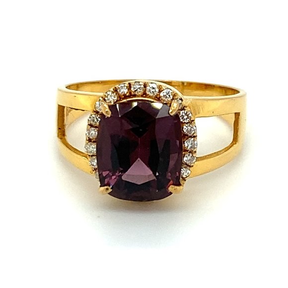 Jewelry - Certified Spinel 3.50ct Diamonds Solid 21K Ring
